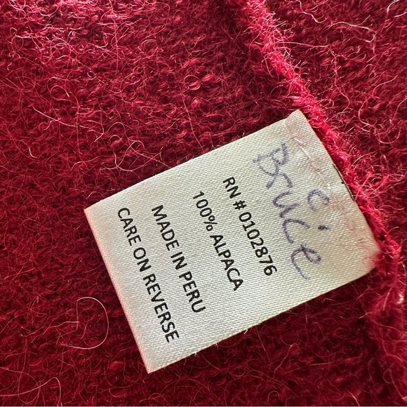 Novica 100% Alpaca Sweater Cardigan S Made In Peru - Picture 13 of 13